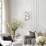 Бра с золотым основанием и 5-ю белыми шарообразными плафонами Bubble варинант исполнения - 4 | Loft Concept в Грозном