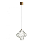 Подвесной светильник с плафоном из фактурного прозрачного стекла Light Ensemble варинант исполнения - 8 | Loft Concept в Грозном