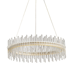 Люстра круглая с прозрачными стеклянными трубками 51 см Nembus варинант исполнения - 1 | Loft Concept в Грозном