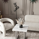 Кресло дизайнерское для лаунж зоны жемчужного цвета Pearl Lounge варинант исполнения - 2 | Loft Concept в Грозном