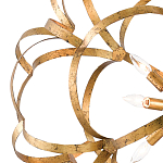 Люстра круглая в виде объёмного цветка Golden Flower Sphere варинант исполнения - 1 | Loft Concept в Грозном