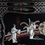 Шкаф черный в китайском стиле  Chinese Cabinet Black варинант исполнения - 3 | Loft Concept в Грозном