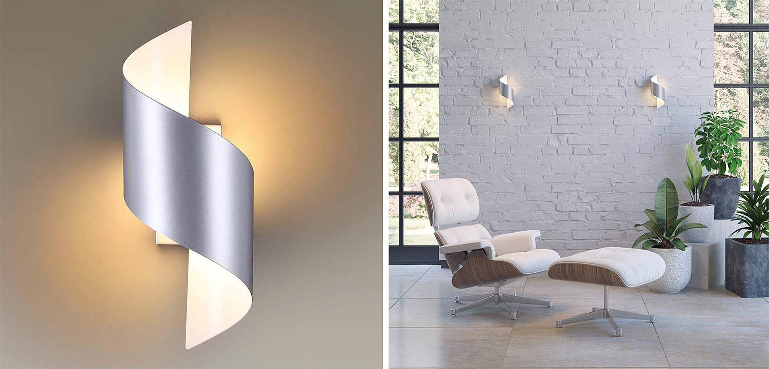 Бра Silver Locken Wall Lamp Бра Silver Locken Wall Lamp - Loft-Concept в Грозном