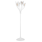 Торшер белый с плафонами в виде лепестков Delicate Flower варинант исполнения - 1 | Loft Concept в Грозном