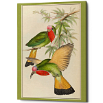 Постер на холсте с изображением птиц Blooming Birds Poster варинант исполнения - 3 | Loft Concept в Грозном