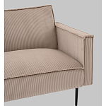 Диван современный вельветовый прямой Worcester Бежевый  варинант исполнения - 3 | Loft Concept в Грозном