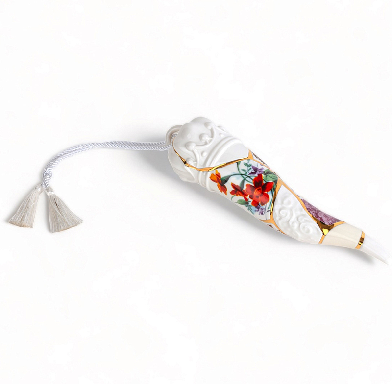 Статуэтка Seletti Lucky Horn Белый Золотой Мульти Статуэтка Seletti Lucky Horn Белый Золотой Мульти в Грозном | Loft Concept