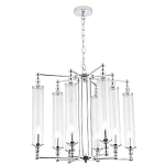 Люстра с 8-ю прозрачными цилиндрическими плафонами Jeanette варинант исполнения - 3 | Loft Concept в Грозном
