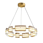 Люстра круглая с янтарными стеклянными плафонами Lighting of Space варинант исполнения - 1 | Loft Concept в Грозном