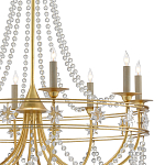 Люстра с декором из прозрачных бусин Glowing Crystals варинант исполнения - 1 | Loft Concept в Грозном