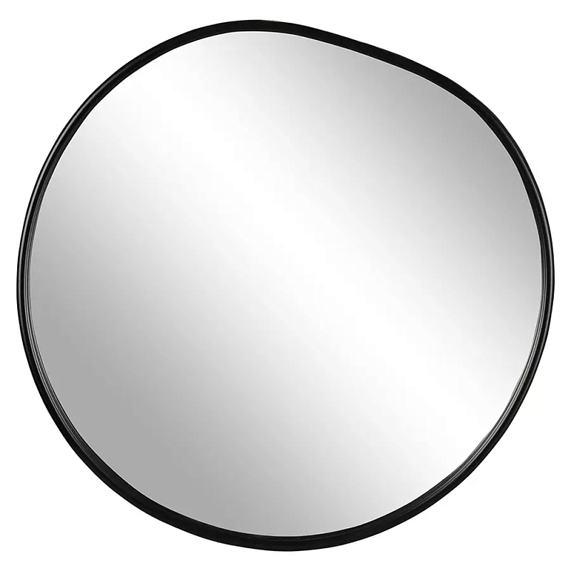 Зеркало круглое с асимметрией Light Reflection Черный Зеркало круглое с асимметрией Light Reflection Черный в Грозном | Loft Concept
