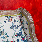 Диван из натурального бука бежевый с изображением птиц и цветов Beige Green Chinoiserie Garden Sofa варинант исполнения - 10 | Loft Concept в Грозном