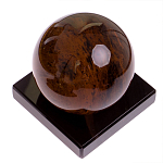 Настольный письменный набор с часами из природного камня обсидиана Royal Set варинант исполнения - 6 | Loft Concept в Грозном