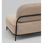 Диван Стоун велюр рельефный бежевый варинант исполнения - 4 | Loft Concept в Грозном