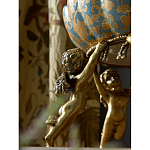 Чаша с орнаментом на бронзовых ножках в виде ангелов Eden Garden варинант исполнения - 6 | Loft Concept в Грозном