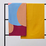 Плед из хлопка с абстрактным принтом Elysian Flow Ember варинант исполнения - 7 | Loft Concept в Грозном