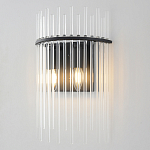 Бра со стеклянными прозрачными трубками и черным металлическим каркасом Nembus варинант исполнения - 2 | Loft Concept в Грозном