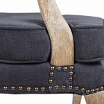 Кресло Aubrey Classical Armchair dark grey velour варинант исполнения - 6 | Loft Concept в Грозном