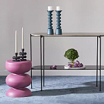 Подсвечник фигурный голубой Bright Accent 33 см варинант исполнения - 3 | Loft Concept в Грозном