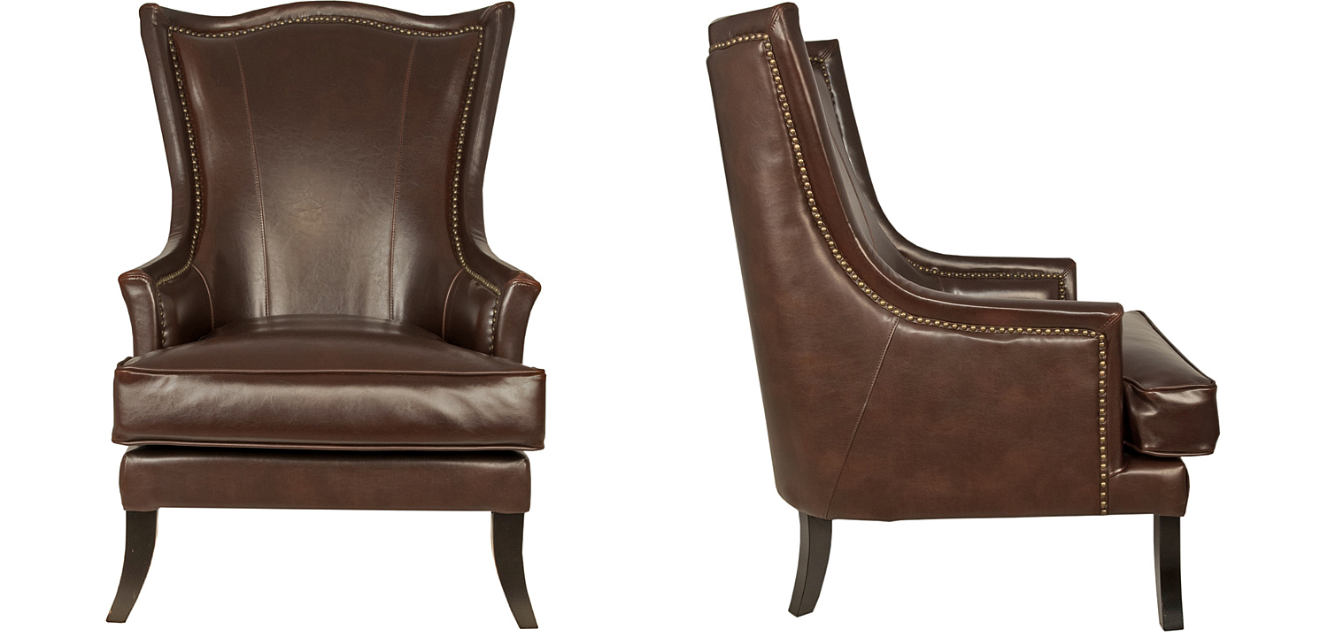 Кресло Gregoir Armchair натуральная кожа Кресло Gregoir Armchair натуральная кожа - Loft-Concept в Грозном