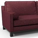 Мебельная ткань Шенилл бордовый цвет 138 см T4-38 варинант исполнения - 6 | Loft Concept в Грозном