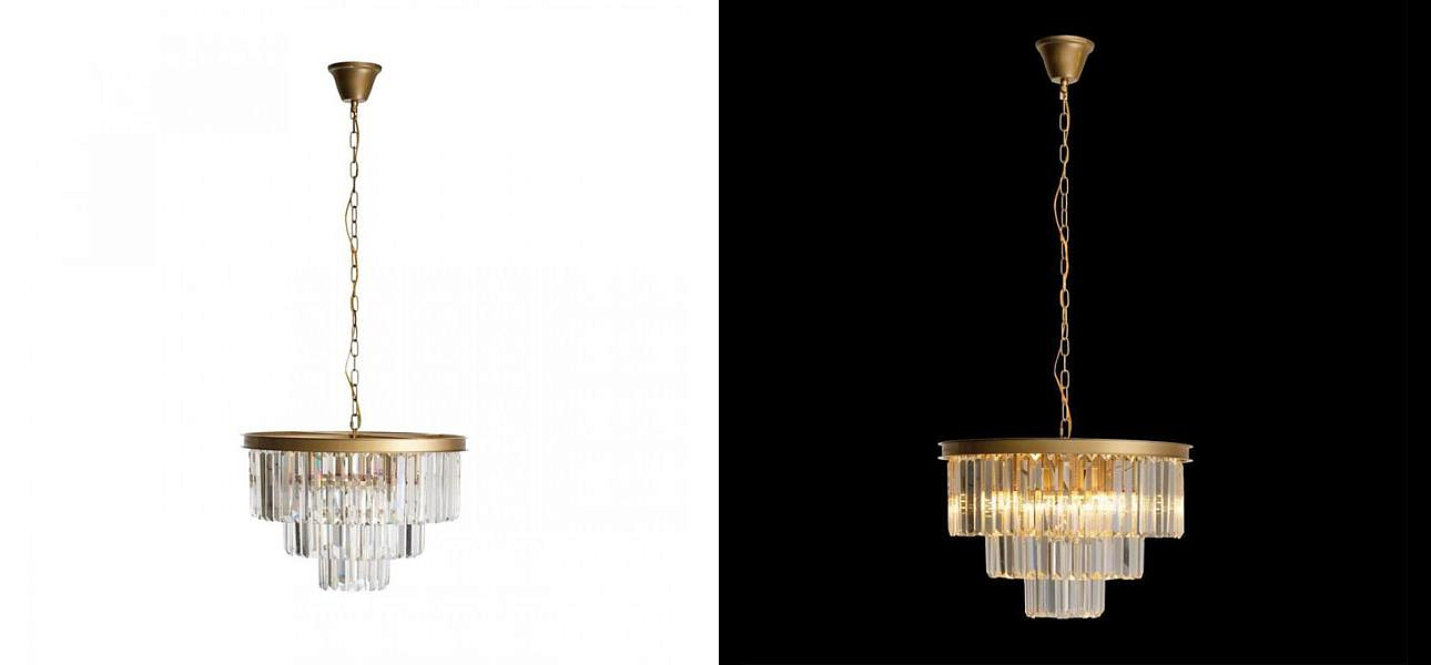 Круглая Люстра RH 1920s Odeon GOLD iron Three Layers Прозрачное Стекло диаметр 50 см Круглая Люстра RH 1920s Odeon GOLD iron Three Layers Прозрачное Стекло диаметр 50 см - Loft-Concept в Грозном