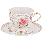 Чайный сервиз из фарфора на 6 персон 14 предметов Flower Porcelain Collection варинант исполнения - 2 | Loft Concept в Грозном