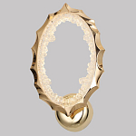 Бра овальное светодиодное с золотистым каркасом Ring of Fire варинант исполнения - 1 | Loft Concept в Грозном