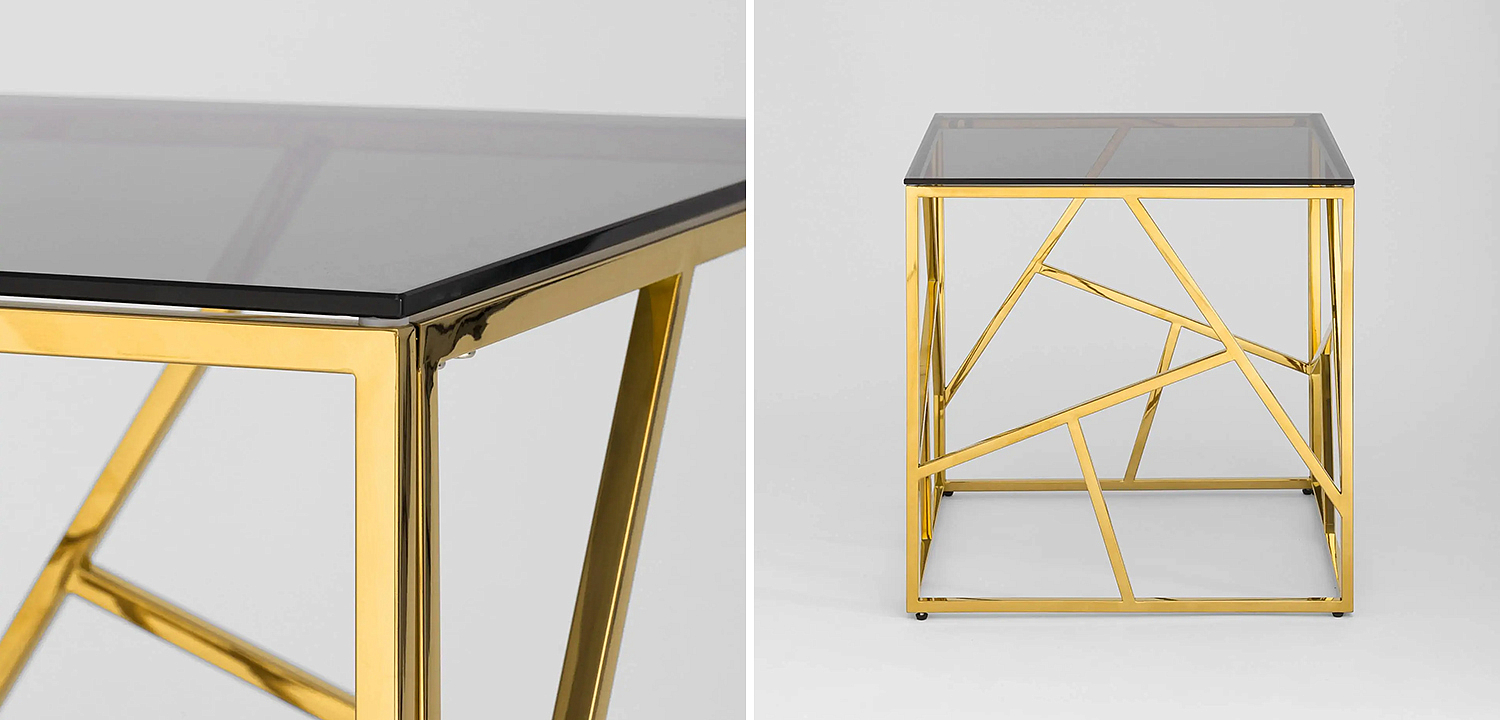 Стол приставной Geometry Serene Phoenix Gold Стол приставной Geometry Serene Phoenix Gold - Loft-Concept в Грозном