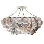 Потолочный светильник с каскадным абажуром из ракушек Sea Ravens варинант исполнения - 3 | Loft Concept в Грозном