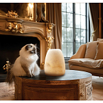 Настольная лампа в форме трапеции из натурального камня Soft Glow of Stone варинант исполнения - 5 | Loft Concept в Грозном