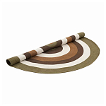 Ковер круглый из хлопка с контрастным узором Bullseye 150 варинант исполнения - 2 | Loft Concept в Грозном