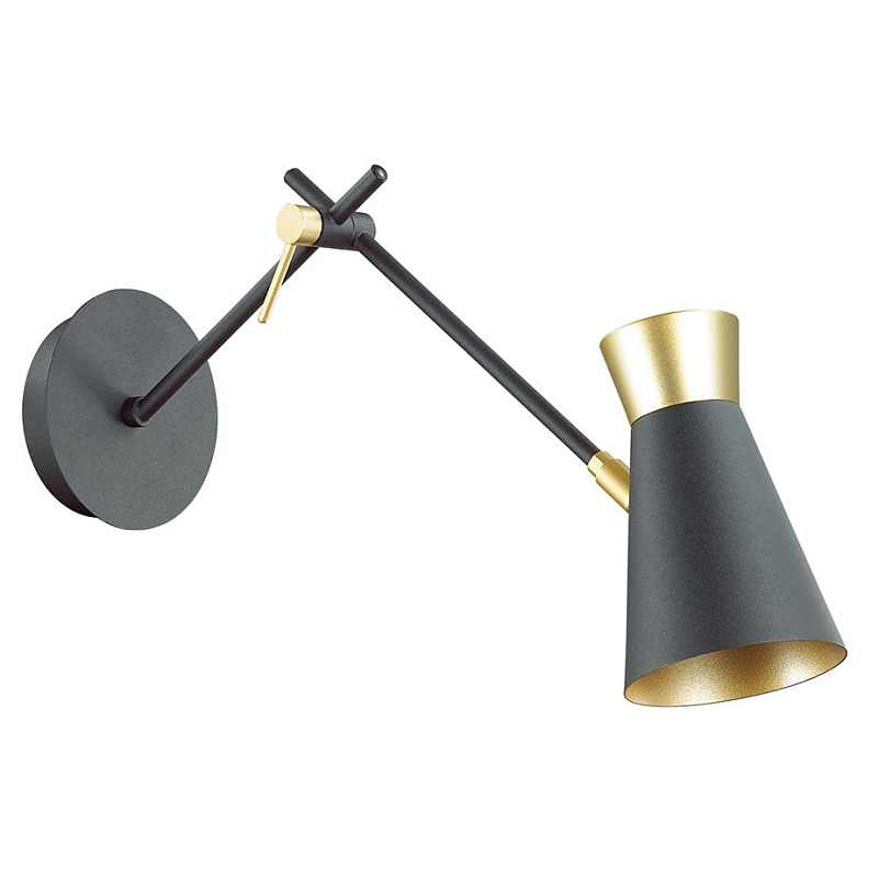 Бра Gold Secret Sconces Золотой Черный Бра Gold Secret Sconces Золотой Черный в Грозном | Loft Concept