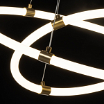 Люстра подвесная с двумя пересекающимися белыми светодиоидными кольцами Luke Lampco Tracer Lamp варинант исполнения - 5 | Loft Concept в Грозном