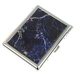 Портсигар на 10 сигарет с газовой зажигалкой из натурального камня Содалит Stone Cigarettes Cases варинант исполнения - 1 | Loft Concept в Грозном