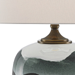 Настольная лампа с волнистым принтом Green Wavy Lamp варинант исполнения - 1 | Loft Concept в Грозном