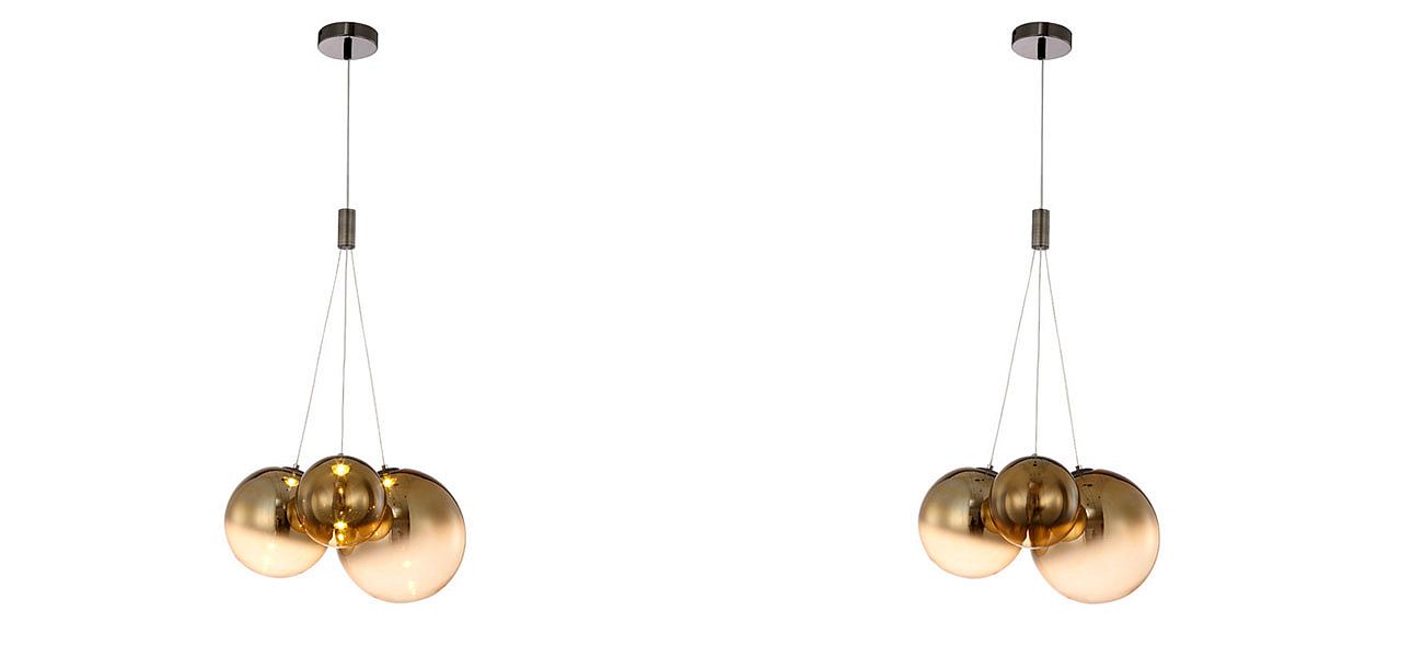 Светильник подвесной Golden balls lamp Светильник подвесной Golden balls lamp - Loft-Concept в Грозном
