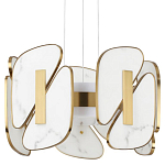 Люстра с мраморными вставками Marble Plates варинант исполнения - 1 | Loft Concept в Грозном