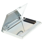 Визитница карманная металлическая с накладкой из натурального камня Серафинит Stone Business Card Holders  варинант исполнения - 3 | Loft Concept в Грозном