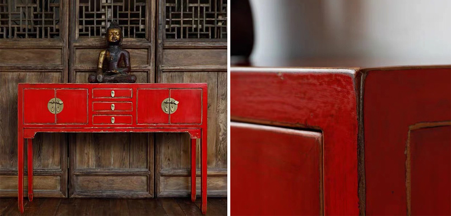 Красная Консоль в Китайском Стиле Red Console Chinese Красная Консоль в Китайском Стиле Red Console Chinese - Loft-Concept в Грозном
