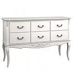 Консоль белая из массива бука с ящиками в стиле прованс White Provence варинант исполнения - 1 | Loft Concept в Грозном