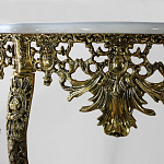 Консоль из бронзы с мраморной столешницей Bronze Console варинант исполнения - 1 | Loft Concept в Грозном