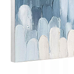 Панно декоративное с ручной росписью Blue Strokes варинант исполнения - 3 | Loft Concept в Грозном