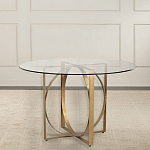 Стол обеденный круглый с основанием из 2-х пересекающихся колец Modern Geometric Silhouette варинант исполнения - 2 | Loft Concept в Грозном