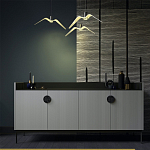 Дизайнерский комод светло-серый с фактурным фасадом UNO варинант исполнения - 1 | Loft Concept в Грозном