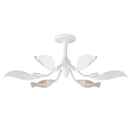 Потолочный светильник с плафонами в виде белых лепестков Delicate Flower варинант исполнения - 2 | Loft Concept в Грозном