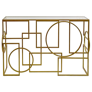 Консоль Geometric Figures Gold Console