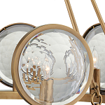 Люстра круглая с прозрачными рельефными плафонами Crystal Prism варинант исполнения - 2 | Loft Concept в Грозном