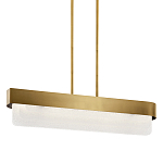 Люстра подвесная прямоугольная цвета латунь Kichler варинант исполнения - 1 | Loft Concept в Грозном