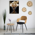 Бра в форме диска из натурального камня с декоративным центральным элеменом Cryptocrystalline Stone варинант исполнения - 2 | Loft Concept в Грозном